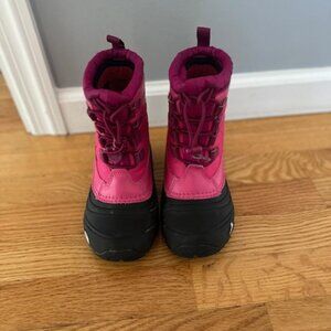 The North Face Kids Pink and Black Snow Boots